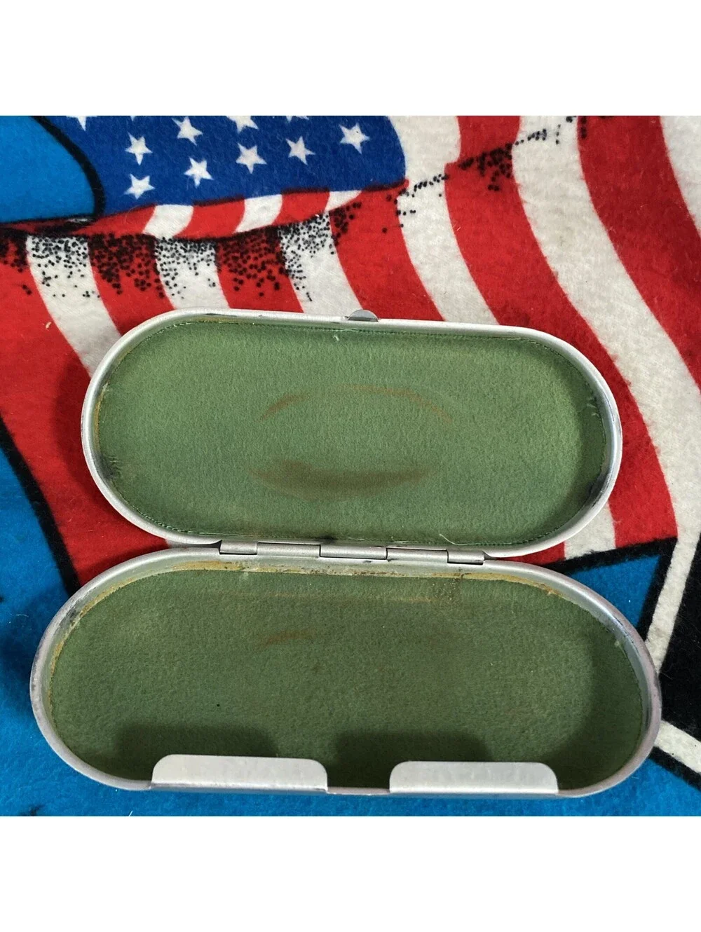 USA Vintage Aviator WWII Bausch & Lomb Army Navy Sunglasses Engraved Case Pilot